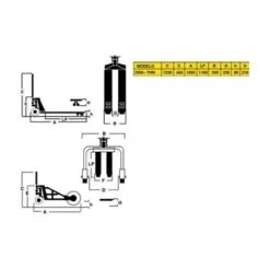Transpalette 2500 Kg AY - 2500 -THN -Stanleyfaco Magasin 1054941 3