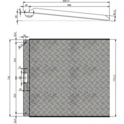 Rampe Pmr Amovible Riviera 400mmx770mm Aluminium Damier -Stanleyfaco Magasin 11779197 4