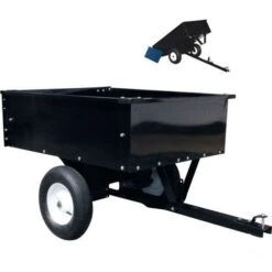 Remorque Jardin Tracteur Tondeuse Charge 225 Kg