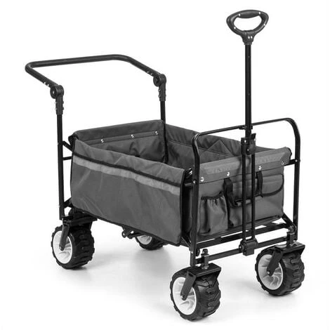Easy Rider Chariot De Transport Avec Toit Charge 70kg Barre Télescopique Pliant Gris 3 Easy Rider Chariot De Transport Avec Toit Charge 70kg Barre Télescopique Pliant Gris