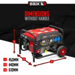 Groupe électrogène Max 3000W Avec Roues - 2 Prises - AVR - Essence - Brick -Stanleyfaco Magasin 13391886 4