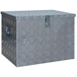 Boîte En Aluminium 610x430x455 Mm Argenté VidaXL
