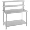 Table Inox Avec Etagere Appoint Plan De Travail Cuisine 120 Cm 4 Niveaux 140 Kg -Stanleyfaco Magasin 13814239 1