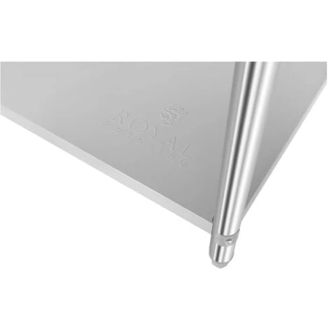 Table Inox Avec Etagere Appoint Plan De Travail Cuisine 120 Cm 4 Niveaux 140 Kg 4 Table Inox Avec Etagere Appoint Plan De Travail Cuisine 120 Cm 4 Niveaux 140 Kg – Image 2