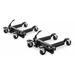 MSW Chariots De Manutention De Voiture 2 Crics Go Jack Chariot Déplacement 2X 680 Kg