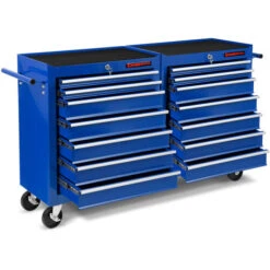 Chariot A Outils (14 Tiroirs Sur Roulements à Billes, Verrouillable, 4 Roues, Frein De Stationnement, Revêtement Par Poudre) Chariot Datelier -Stanleyfaco Magasin 14372844 3