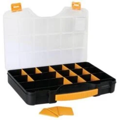 Mallette De Rangement Velleman OMR18 (L X L X H) 420 X 305 X 61 Mm Nombre De Compartiments: 18 1 Pc(s) -Stanleyfaco Magasin 14673836 2