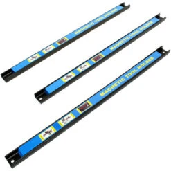Barre Porte- Outils Aimantée 46cm - 3pcs. Barre Magnétique Acier Carbone Support Rangement Outillage