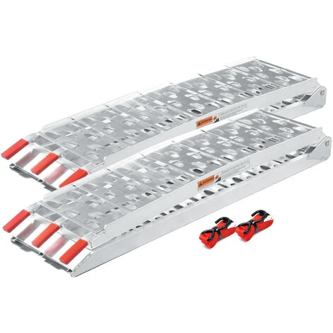 2x Rampe De Chargement Moto ATV Pliable Aluminium Rail D'accès 223cm 680kg 3 2x Rampe De Chargement Moto ATV Pliable Aluminium Rail D'accès 223cm 680kg