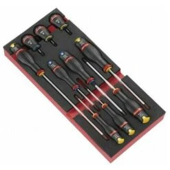 FACOM - Module De 10 Tournevis Protwist En Plateau Mousse MODM.AT5PB