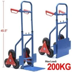 Varan Motors - HT1826 Chariot De Transport - Diable Pour Escalier 6 Roues Charge Jusqu'à 200Kg -Stanleyfaco Magasin 1511334 3