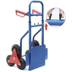 Varan Motors - HT1826 Chariot De Transport - Diable Pour Escalier 6 Roues Charge Jusqu'à 200Kg -Stanleyfaco Magasin 1511334 5