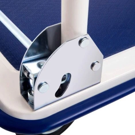 COSTWAY Chariot De Transport 300 Kg Chariot à Plateau Pliable En Acier 90 X 61 X 88 Cm Hauteur Réglable Avec 4 Roues En Caoutchouc 6 COSTWAY Chariot De Transport 300 Kg Chariot à Plateau Pliable En Acier 90 X 61 X 88 Cm Hauteur Réglable Avec 4 Roues En Caoutchouc – Image 4