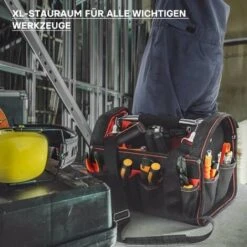 Sac à Outils Taille XL Bandoulière Réglable Et Poignée Poches Intérieures Et Extérieures Porte-outils -Stanleyfaco Magasin 16058187 4
