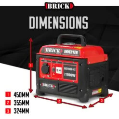 Groupe électrogène Inverter Max 1100W - 1 Prise - Brick -Stanleyfaco Magasin 16779438 4