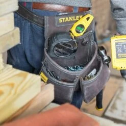 Porte-Outils En Cuir Qualité Supérieure - 4 Poches - STANLEY, STST1-80116 -Stanleyfaco Magasin 16793085 5