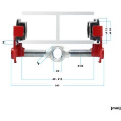 Chariot Porte-palan Jusqu’à 500kg Utilisation Manuelle Largeur De Bride 45-220 Mm Réglage En Continu -Stanleyfaco Magasin 17497053 3
