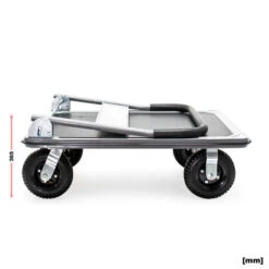Chariot à Plate-forme 300kg Max 4 Roues Poignée Rabattable Protection Bordure Surface Antidérapante -Stanleyfaco Magasin 17854202 4