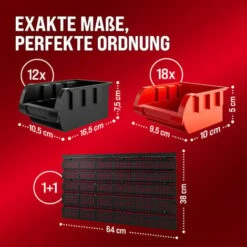 2x Étagère à Outils Avec Boites De Rangement 60 Bac à Bec Etagère Murale Modulable Extensible Garage -Stanleyfaco Magasin 18477434 3