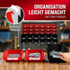 2x Étagère à Outils Avec Boites De Rangement 60 Bac à Bec Etagère Murale Modulable Extensible Garage -Stanleyfaco Magasin 18477434 5