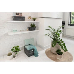 CURVER Lot De 4 Bacs De Rangement INFINITY Avec Couvercles 2x(11L+17L), Gris Anthracite, Pour Bureau, Chambre, Buanderie, 100% Recyclé -Stanleyfaco Magasin 19353721 4