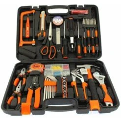 Varan Motors - NEHTS-26 Coffret à Outils, Mallette à Outils, 52 Pièces + Set De Vis Et Chevilles