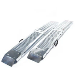 2x Rampe De Chargement Pliable Acier Galvanisé Moto ATV Quad Rail Collision 180x22.5x4.5cm 400kg -Stanleyfaco Magasin 2319910 4