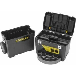 Servante Carbone 3 En 1 - Boîte à Outils - Rangement Electroportatif - Carrousel Rotatif - STANLEY, 1-93-968 -Stanleyfaco Magasin 24134610 4
