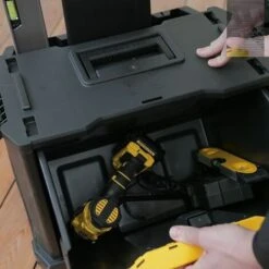 Servante Modulo 3 En 1 - Boîte à Outils - Module 2 Tiroirs - Module Profond Pour Electroportatif - STANLEY, 1-79-206 -Stanleyfaco Magasin 24176797 3