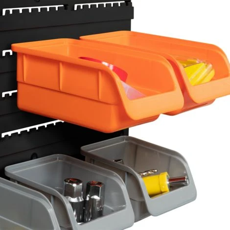 Kit De Rangement Mural 45 Pièces Panneau Perforé Et Porte-outils 5 Kit De Rangement Mural 45 Pièces Panneau Perforé Et Porte-outils – Image 3