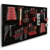 Panneau Mural Perforé En Acier 120 X 60 Cm Porte-outils Avec 17 Accessoires -Stanleyfaco Magasin 24628996 1