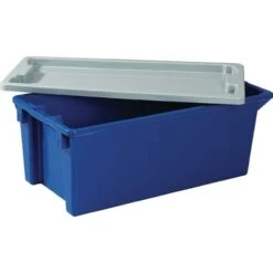 Couvercle L300xl200mm Gris Polystyrène Adapté à Bac Gerbable-emboîtable