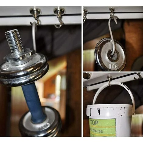 Crochet Magnétique Force 34kg Crochets Aimant Néodyme Crochets Magnétiques Extra-forts 6 Pièces LangRay 7 Crochet Magnétique Force 34kg Crochets Aimant Néodyme Crochets Magnétiques Extra-forts 6 Pièces LangRay – Image 5