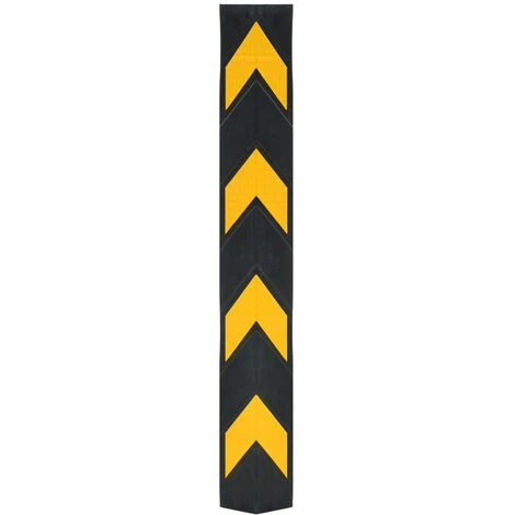 Cornière De Protection Réfléchissante 5 Pcs Caoutchouc 80 Cm 4 Cornière De Protection Réfléchissante 5 Pcs Caoutchouc 80 Cm – Image 2