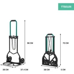 Diable Pliant - Charge Max. 80kg - Plateforme Antidérapante - Tendeur élastique De 1.5m Inclu -Stanleyfaco Magasin 26125841 3