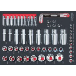 Ks Tools Module De Douilles En Pouces 1/4'' - 1/2'', 62 Pièces