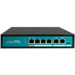 Switch Avec 4 Ports PoE+ Avec 2 Uplink Jusqu'à 100 Mbps - Safire