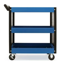 Servante D‘atelier 3 Niveaux Poignée Roues Plastique Frein Étagère Rangement Bord Surélevé Chariot -Stanleyfaco Magasin 26964364 4