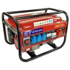 GROUPE ELECTROGENE W5500 A ESSENCE TRIPHASEE ET MONOPHASEE MOTEUR 4 TEMPS 15L