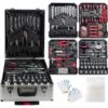 AREBOS Valise à Outils Set D'outils 1200 Pièces Valise à Roulettes Ou Valise De Transport ( Avec Valise à Rou1200 Pièces Lettes) -Stanleyfaco Magasin 27154062 1