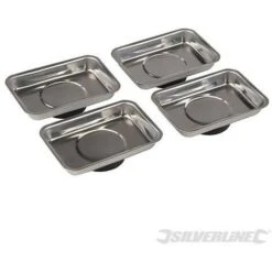 Silverline Plateaux Magnétiques, 4 Pcs, 95 X 65 Mm, 95 X 65 Mm