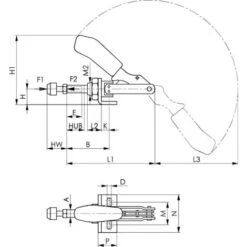 Sauterelle à Tige Coulissante 6841 T.0 AMF 1 PCS