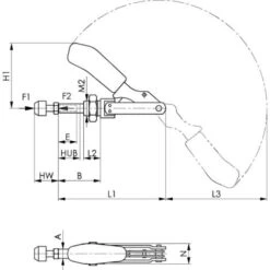 Sauterelle à Tige Coulissante 6840 T.0 AMF 1 PCS
