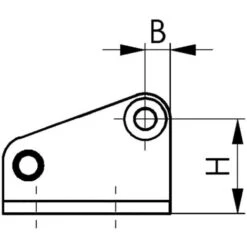 Patte D'accrochage 6847G T.1 AMF 1 PCS