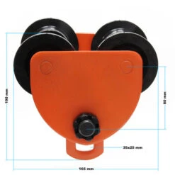 XPOtool HD Chariot Porte-palan Manuel 500kg Largeur De La Bride Réglable 75-125mm Chariot Manuel -Stanleyfaco Magasin 29431449 2