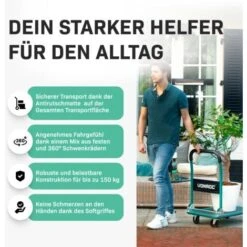 Chariot Plateforme Pliant – Capacité De Charge De 150kg Max. - Plateau De 47x73 Cm 8 Chariot Plateforme Pliant – Capacité De Charge De 150kg Max. - Plateau De 47x73 Cm -Stanleyfaco Magasin 29499858 2