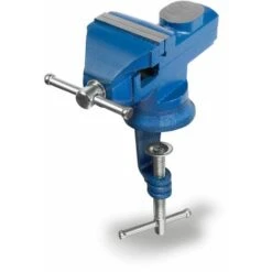 EBERTH Mini étau Avec Pince De Table, Pivotant à 360°, Petit étau De Table Avec Largeur De Mors De 60 Mm, Largeur De Serrage Maxi. 50 Mm, Peut être Serré Sur La Table, Petit étau En Fonte Et Acier