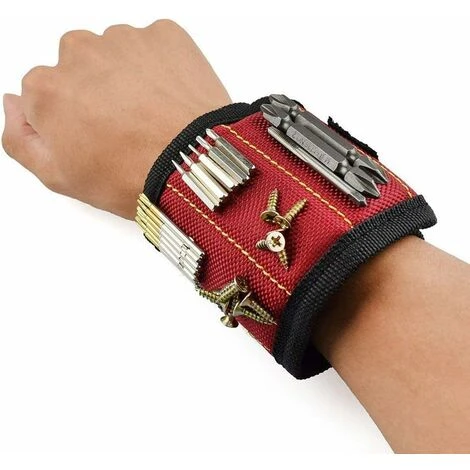 LangRay Bracelet Magnétique, Magnet Arm Band Pour Les Vis De Maintien Rouge 3 LangRay Bracelet Magnétique, Magnet Arm Band Pour Les Vis De Maintien Rouge