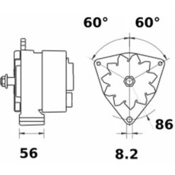 Alternateur Ia1153 Khd (dx -intrac - M) Fendt (favorit)