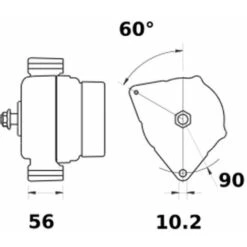 Alternateur Ia1052 Fendt-(vario - Favorit) John Deere